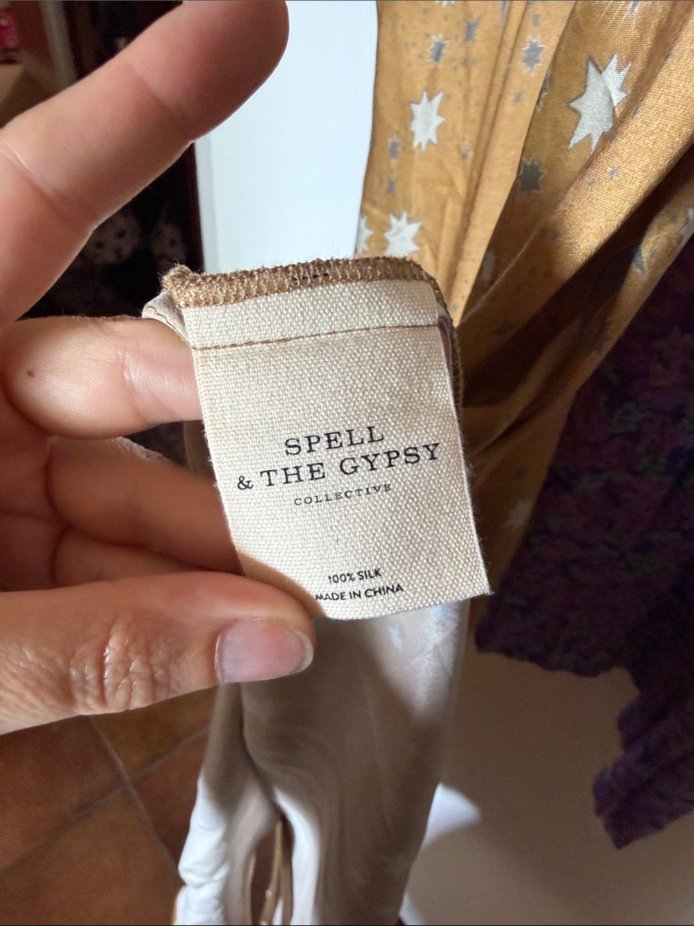 SPELL Limited Edition Stargazer Silk Slip Dress - Picture 6 of 10